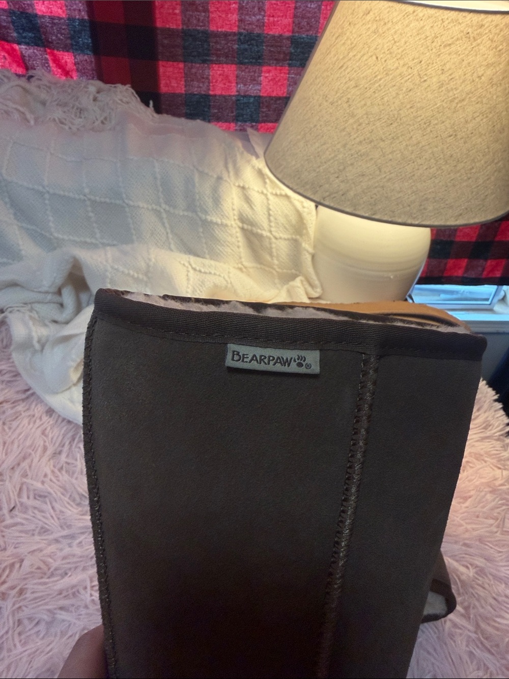 BearPaw Women's Classic Shearling Tall Boots - Brown - Picture 3 of 7